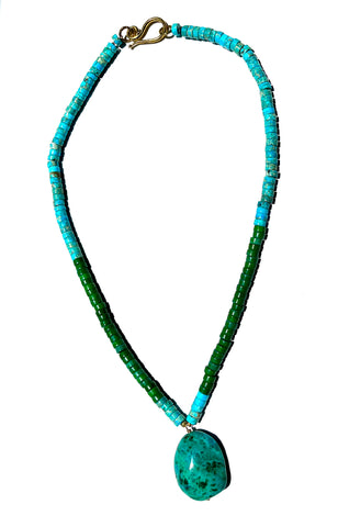 A Week in Bora Bora Turquoise Necklace