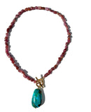 All My Love Raw Ruby/Chrysacola Necklace