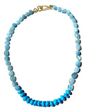 Caribbean Blue Aquamarine & Turquoise Necklace