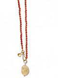 Silk Knotted Coral Necklace