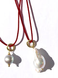Velvet & Pearl Necklace