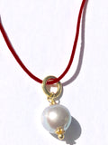 Velvet & Pearl Necklace