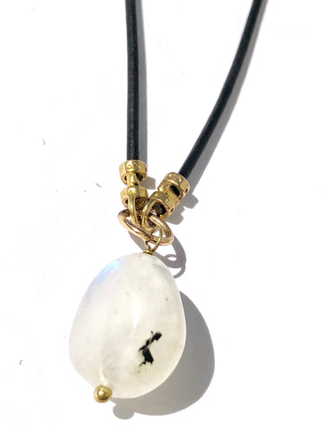 Moonstone on Leather Cord - SOLD OUT