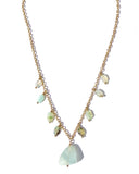 Aquamarine & Blue Peruvian Opal Necklace