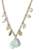 Aquamarine & Blue Peruvian Opal Necklace