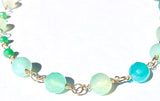 Sea Blue Chalcedony Necklace