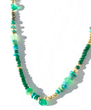 Emerald, Turquoise, & Green Onyx Choker Necklace