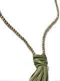 Extra Long Pyrite Tassel Necklace
