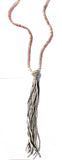Pink Moonstone Tassel Necklace - SOLD OUT