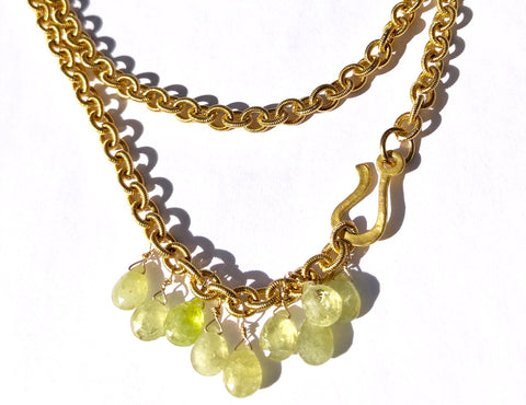 Make a Statement with Green Garnet Necklace - SOLD OUT