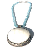 Vitamin Sea Aquamarine/Shell Necklace