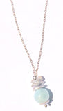 Lepidolite & Pearl Stack Necklace