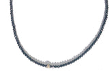 Black Onyx & Diamond Choker Necklace