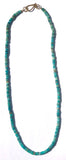 Long Heishi Cut Turquoise Necklace