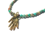 Open Hand Amazonite Necklace