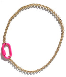 Think Pink Luxe Lock Necklace