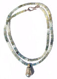 Moss Aquamarine & Pearl Necklace