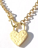 Golden Heart Choker Necklace