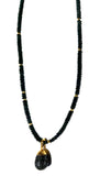 Black Gold Lava Necklace