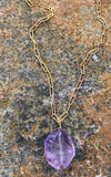 X Large Amethyst Mecklace