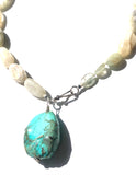 Lit by Moonlight Moonstone/Turquoise Necklace