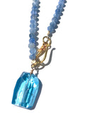 Blue on Blue Kyanite/Blue Topaz Necklace