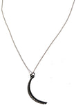 My Heart is the Moon Diamond Crescent Moon Necklace