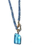 Blue on Blue Kyanite/Blue Topaz Necklace