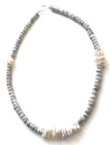 Silverite & Pearl Necklace