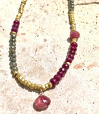 Ruby Stripe Necklace