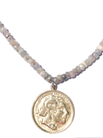 Silverite Coin Necklace