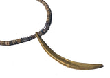 Moonstruck Brass & Fossil Necklace